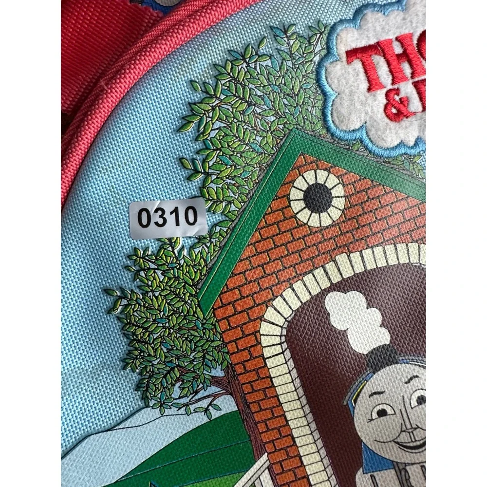Chenson Thomas & Friends Kids Duffle Bag Blue Red Yellow Train Graphic Canvas